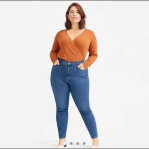 Everlane - size 30 - High rise skinny jeans ankle length in mid-blue